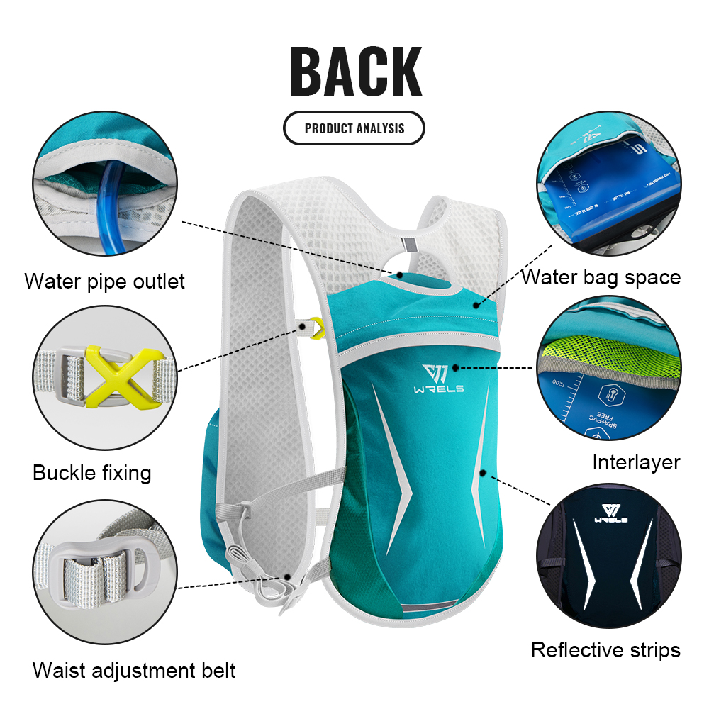 WRELS Lightweight Cycling Run  - Trail Running Vest avis et prix