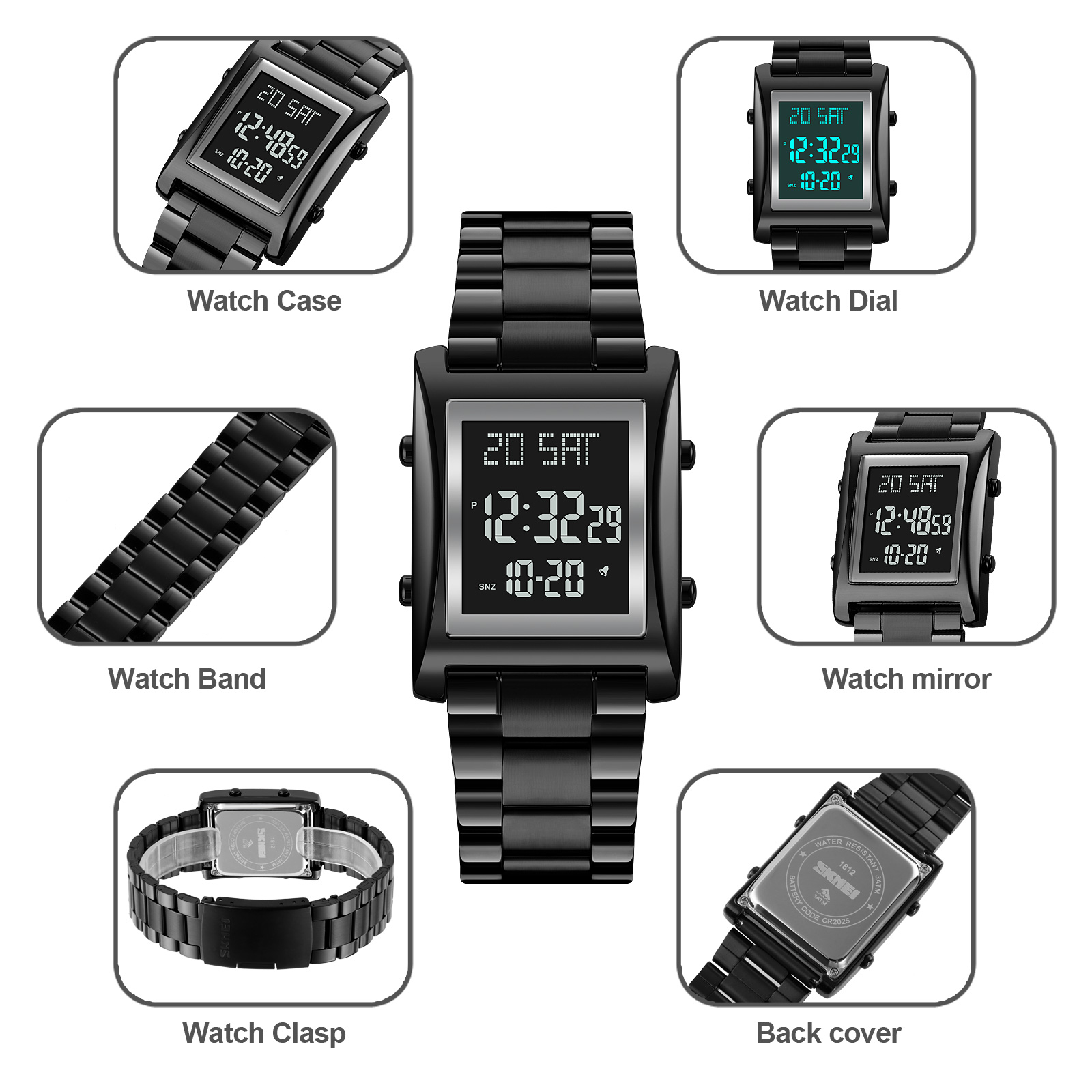 SKMEI Simple Alarm Clock Sport - Outdoor Sports List avis et prix