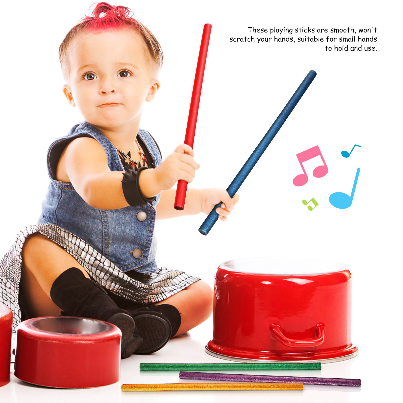 16Pcs Wooden Rhythm Sticks Col - Outdoor Sport Bar avis et prix
