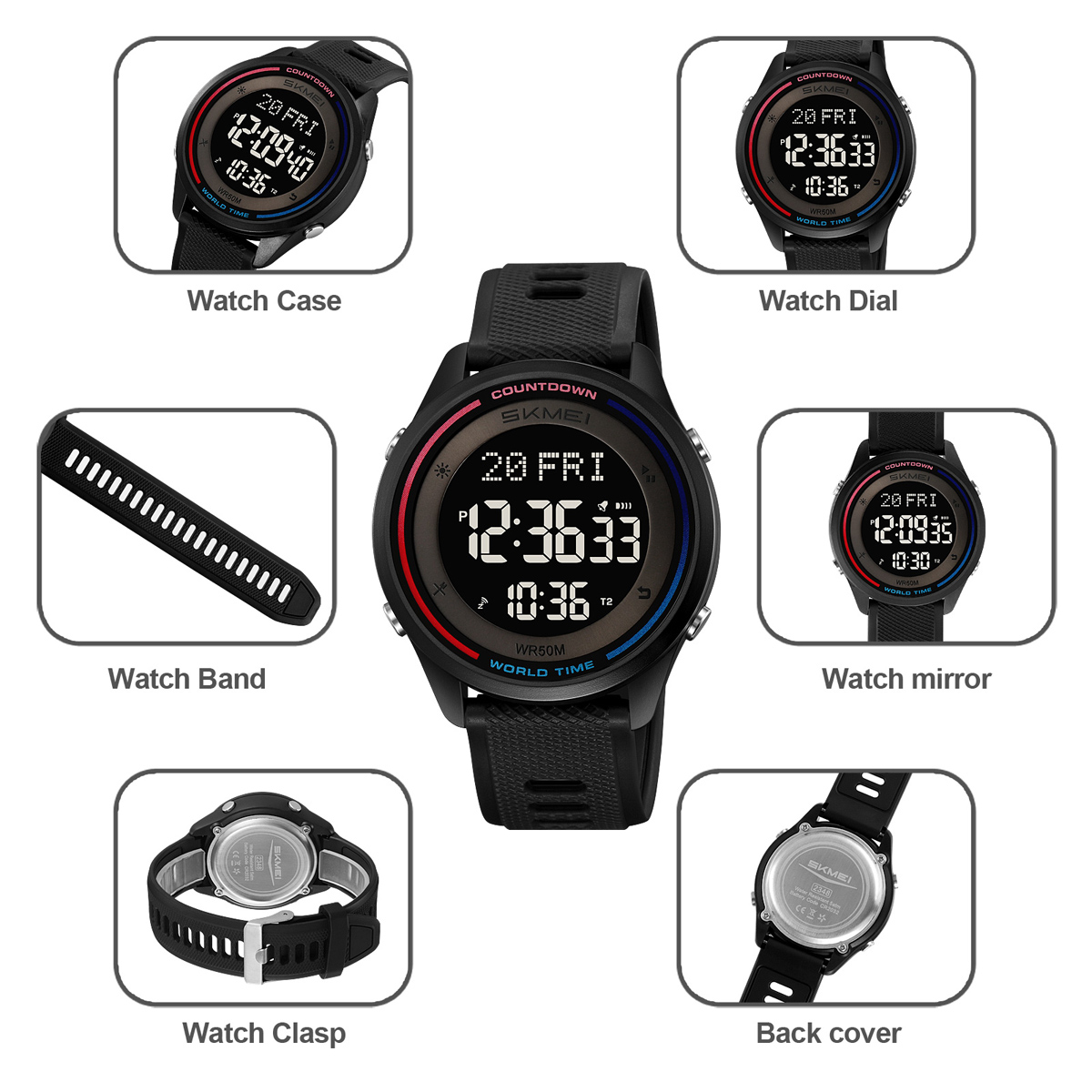 SKMEI Military Digital Wristwa - Outdoor Sports List avis et prix
