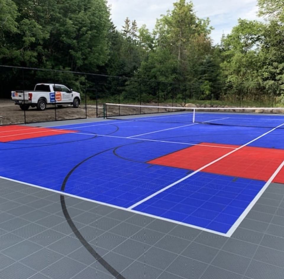 Eco-Friendly Plastic Custom Lo - Outdoor Sport Court Tiles avis et prix